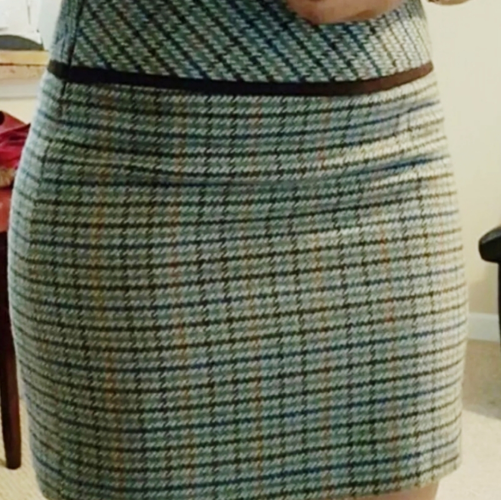 NWTThe limited RedOutback wool mini plaid skirt 4